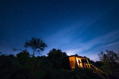 Noche estrellada en el Star Camp, en el Vale do Côa.