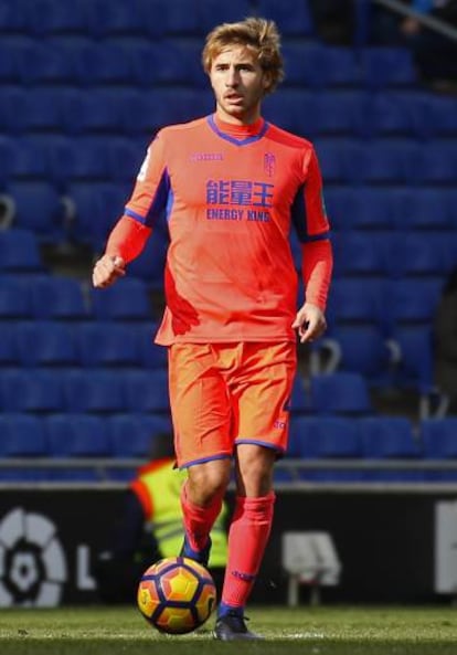 Sergi Samper, en el partido contra el Espanyol. 