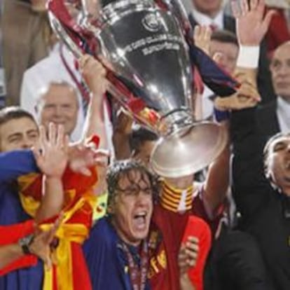 El Barcelona, cuando ganó la Champions League en 2009.