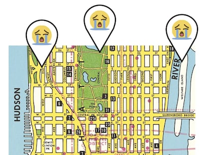 ¿Dónde llorar en Nueva York, una ciudad con gente por todas partes? Algunos usuarios de Internet han hecho una guía para sortear el problema.