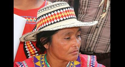 La líder indígena Silvia Carrera
