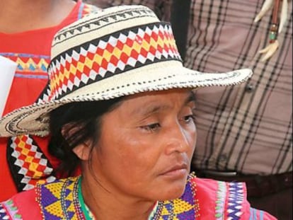 La líder indígena Silvia Carrera