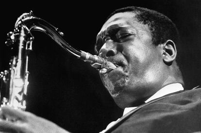 John Coltrane en &Aacute;msterdam en 1962.