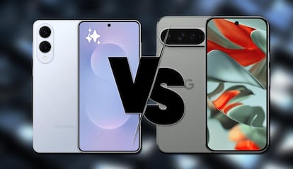 Samsung Galaxy S25 Edge y Google Pixel o Pro XL con fondo