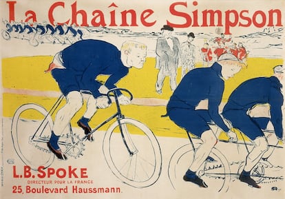 'La cadena Simpson' (1896) fue un encargo a Toulouse-Lautrec de un propietario de un negocio de bicicletas.