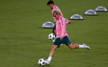 Antoine Griezmann durante un entrenamiento.