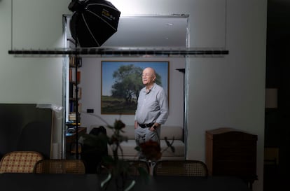 Ortega, durante la sesión de fotografías.