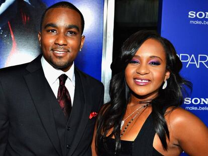 Nick Gordon y Bobbi Kristina Brown, en California (EE UU), en 2012.