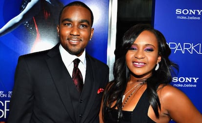 Nick Gordon y Bobbi Kristina Brown, en California (EE UU), en 2012.