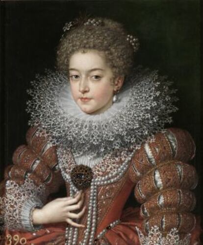 Retrato de Isabel de Francia, realizado por Frans Pourbus.