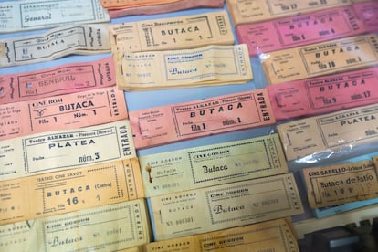 Colección de entradas de cine de Miguel Pérez.