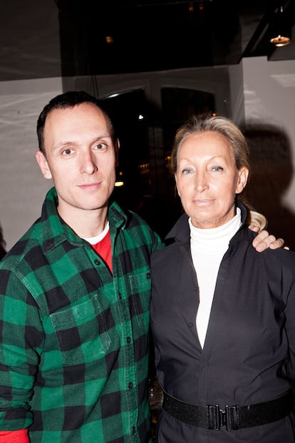 Gorka Postigo con su madre, Martha Postigo.