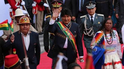 El presidente Evo Morales en enero de 2017.