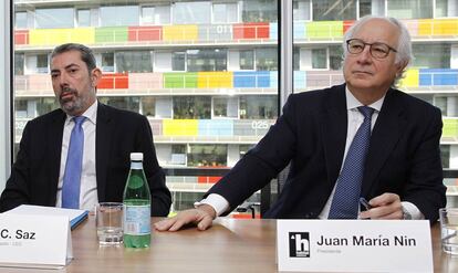 José Carlos Saz, consejero delegado de Habitat Inmobiliaria (izquierda), y Juan María Nin, presidente.