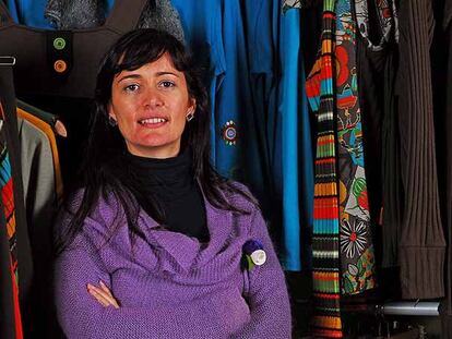 Nieves Marcos, en su tienda de León.