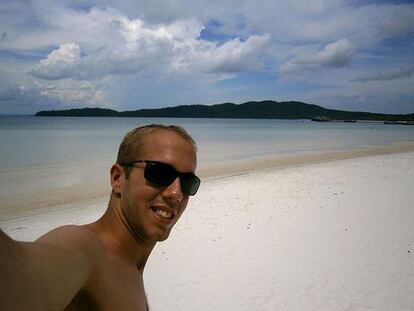 "No soy muy de 'selfies', ¡pero el lugar lo merece! #SelfieElViajero en la Isla camboyana de Koh Rong Samloem", nos cuenta Nacho Ríder.