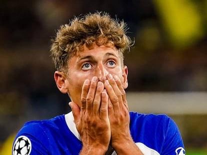 El futbolista Marcos Llorente, durante un partido este año.