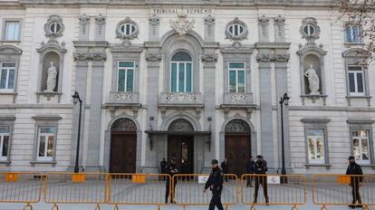 Preparatius als voltants del Tribunal Suprem per al judici al procés.