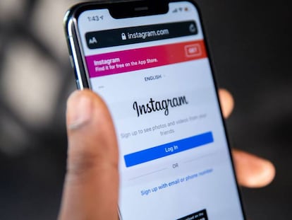 Instagram en un iPhone.
