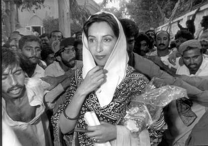 Benazir Bhutto, en 1988. Llegó a ser primera ministra de Pakistán a los 35 años. 
