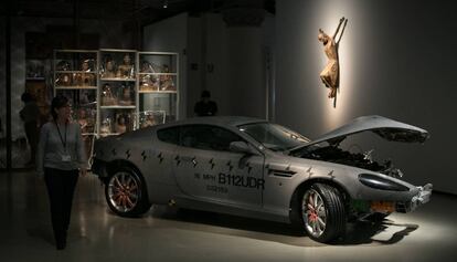 Exposici&oacute;n de Francesc Torres en el MNAC de Barcelona.