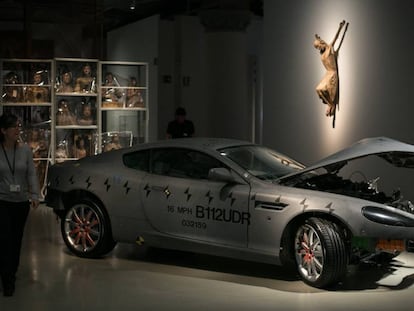 Exposici&oacute;n de Francesc Torres en el MNAC de Barcelona.