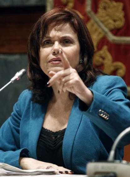 Inmaculada Montalbán, durante su rueda de prensa.