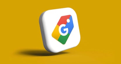 Logo de Google con fondo de color amarillo