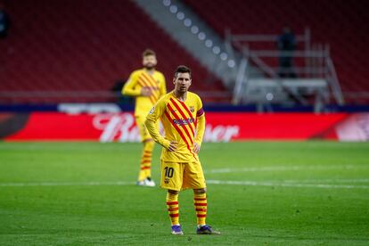 Leo Messi, durante el partido de LaLiga ante el Atltico de Madrid.