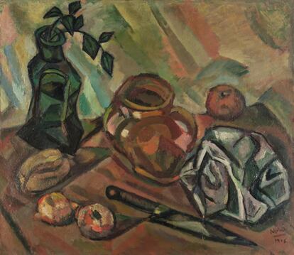 Joan Miró, <i>Still Life with Knife</i> [<i>Nature morte au couteau</i>], 1916. Switzerland, Nahmad Collection.