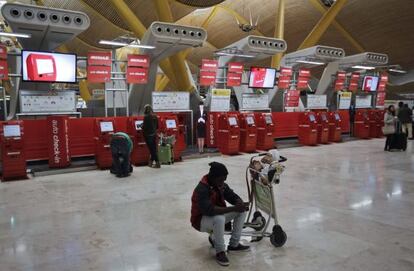 Terminal 4 at Madrid Barajas airport.