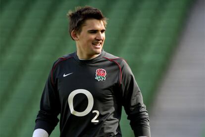 Toby Flood, de Inglaterra, en el Aviva Stadium de Dublin