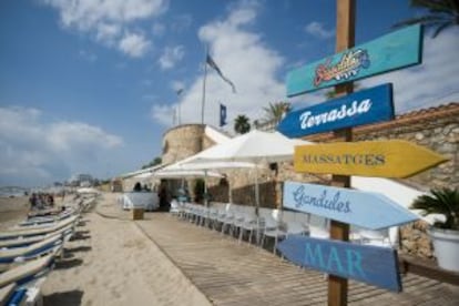 Chiringuito Sausalito, en la playa de la Barra.