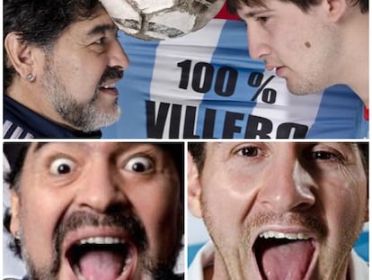 <span >Messi y Maradona han apoyado las causas de La Garganta Poderosa, que los ha entrevistado y fotografiado en diversas ocasiones. Foto: La Garganta Poderosa.</span>
