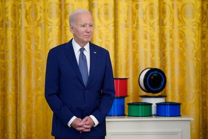 El presidente de Estados Unidos, Joe Biden, este lunes en la Casa Blanca.