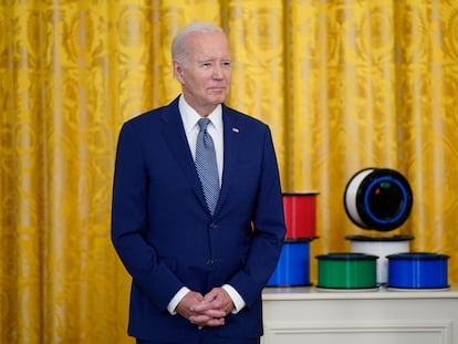 El presidente de Estados Unidos, Joe Biden, este lunes en la Casa Blanca.