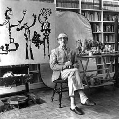 Eugenio Granell, en su estudio.