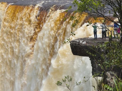 Las cascadas perdidas de Kaieteur, en el interior de Guyana.