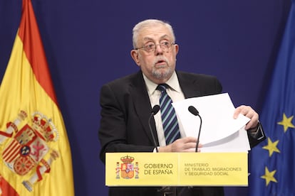 Octavio Granado, en una rueda de prensa en Madrid en 2019.