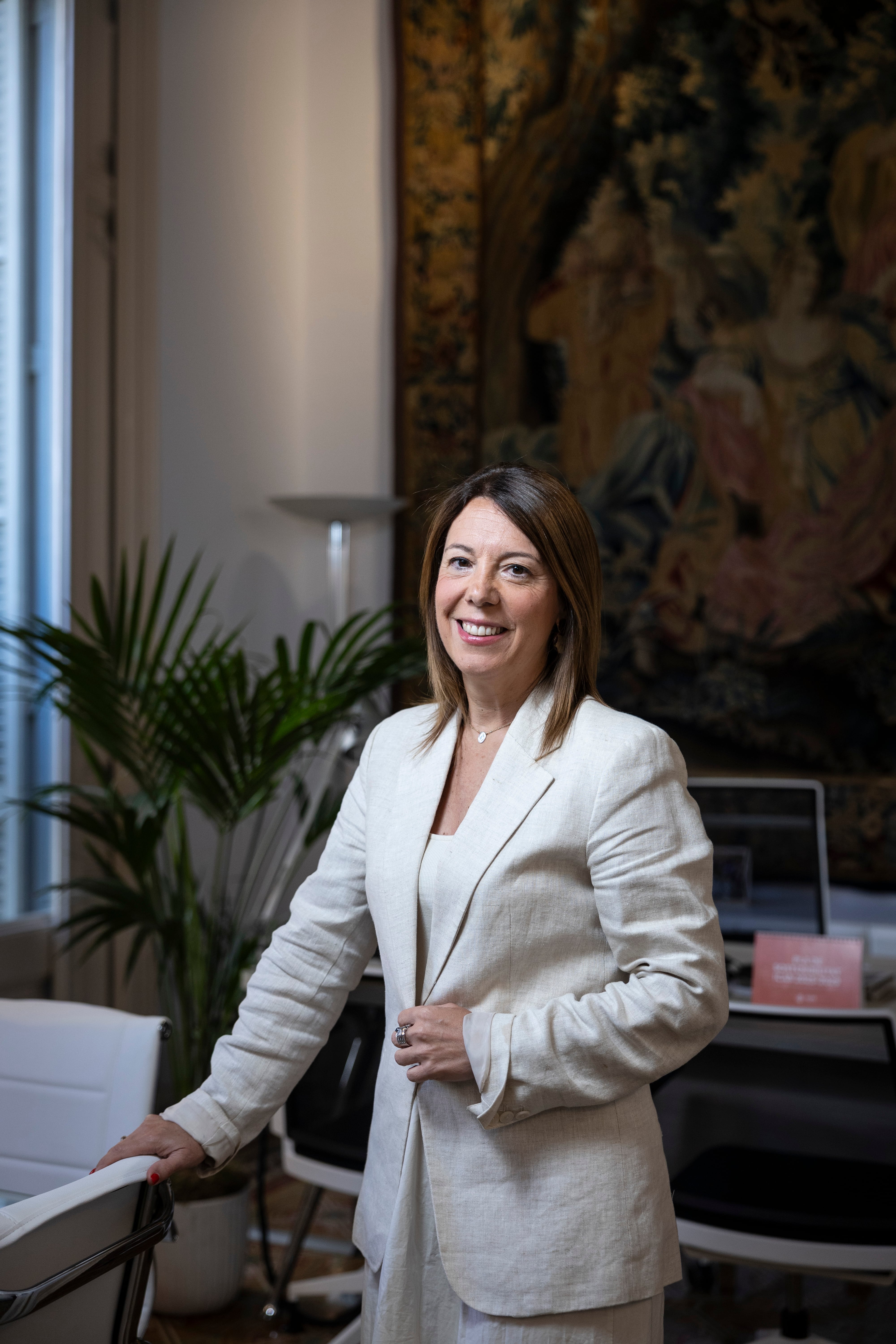 Cristina Vallejo, en su despacho de decanato del Colegio de la Abogacía de Barcelona. 