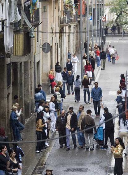 Prostitución en la calle de Sant Ramon, de Barcelona, en una imagen de archivo.