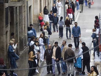 Prostitución en la calle de Sant Ramon, de Barcelona, en una imagen de archivo.