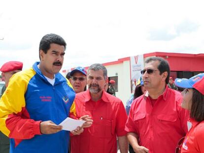 Nicolás Maduro durante el acto de entrega de viviendas en Barinas.