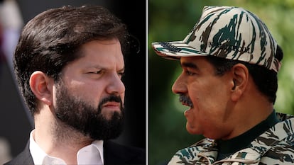 Gabriel Boric y Nicolás Maduro