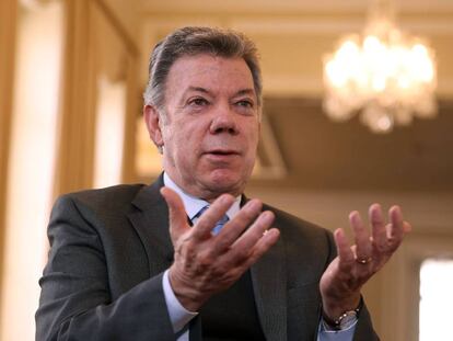 El presidente de Colombia, Juan Manuel Santos.