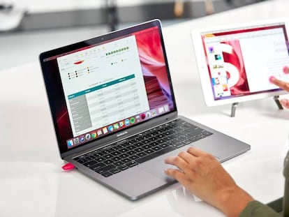 Apple quiere convertir la pantalla del iPad en una extensión del MacBook