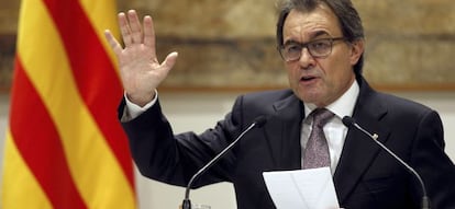 Artur Mas, presidente de la Generalitat de Catalu&ntilde;a.