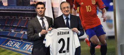 Brahim junto a Florentino.