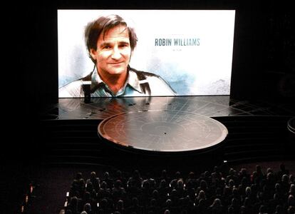 Uno de los actores homenajeados en el apartado 'In memoriam' ha sido Robin Williams, que falleció el pasado 11 de agosto de 2014.