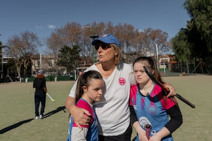 Silvina Forrester durante un entrenamiento en Buenos Aires, el 3 de agosto.